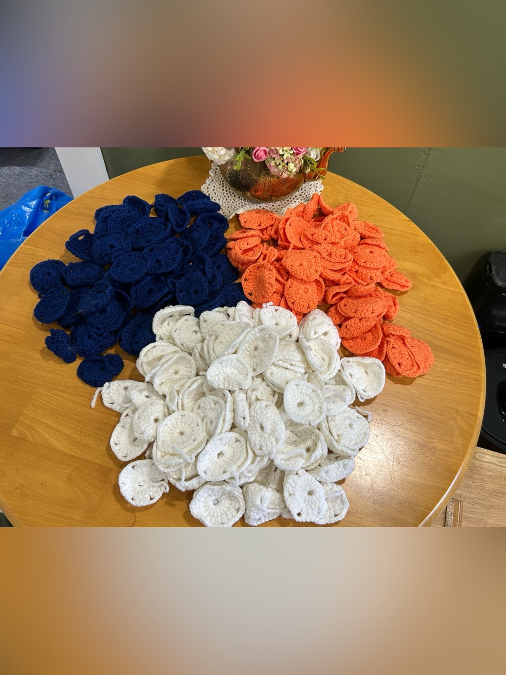 229 Crochet Yo Yo Circles Afghan Craft Lot